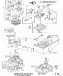 CarbFueltankSumpsVertpull Diagram and Parts List for  Briggs and Stratton Engine